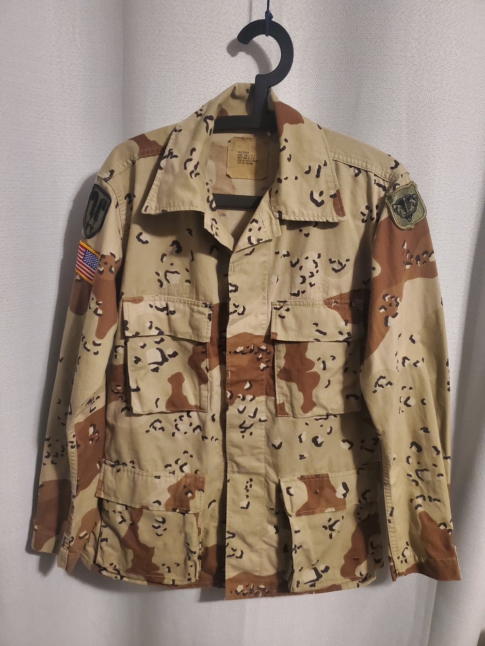 American Apparel US Military Desert Camo Field Jacket with Patches Tan/Brown